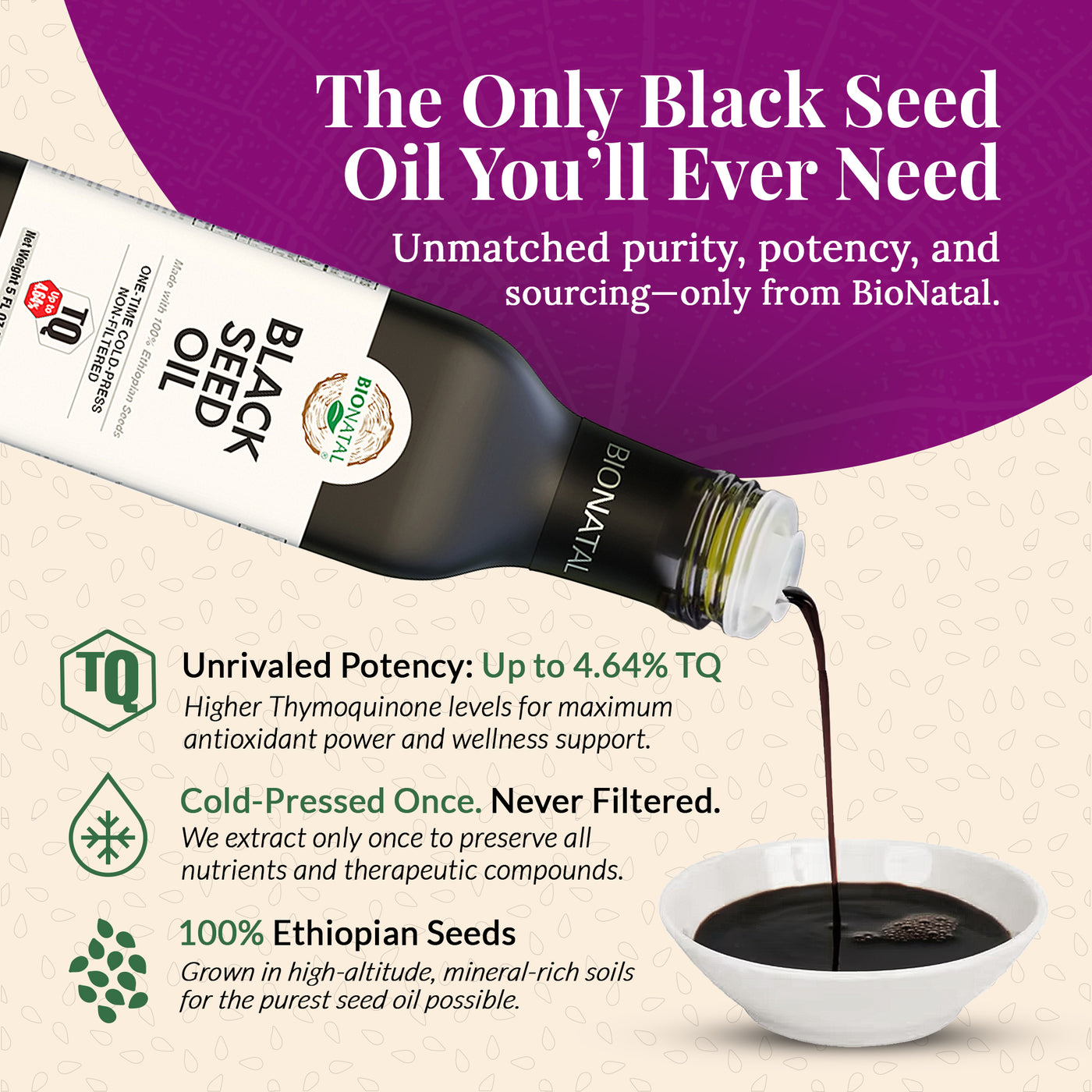 Ethiopian Black Seed Oil 5oz (GLASS)